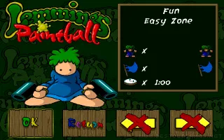 Lemmings Paintball captura de pantalla 2