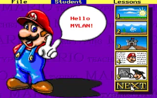 Mario Teaches Typing captura de pantalla 2