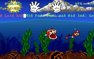 Mario Teaches Typing Screenshot