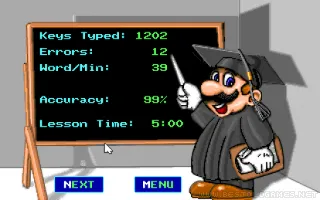 Mario Teaches Typing Screenshot