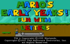Mario's Early Years: Fun With Letters vignette